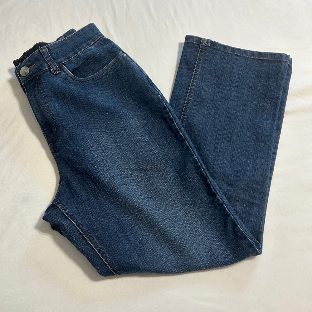 Christopher & Banks Classic Fit Jeans Womens 8 Short Dark Wash Straight Leg Blue